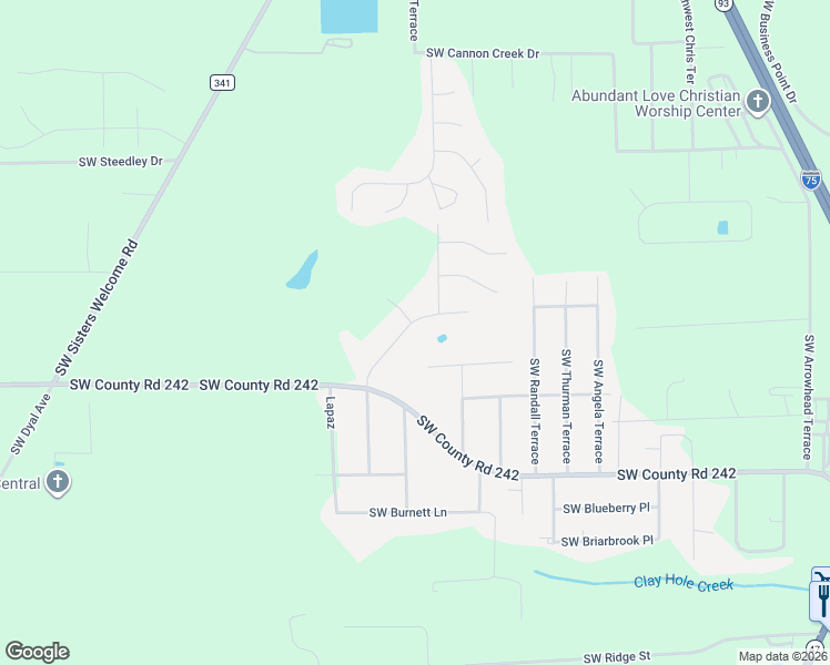 map of restaurants, bars, coffee shops, grocery stores, and more near 281 Southwest Wise Drive in Lake City