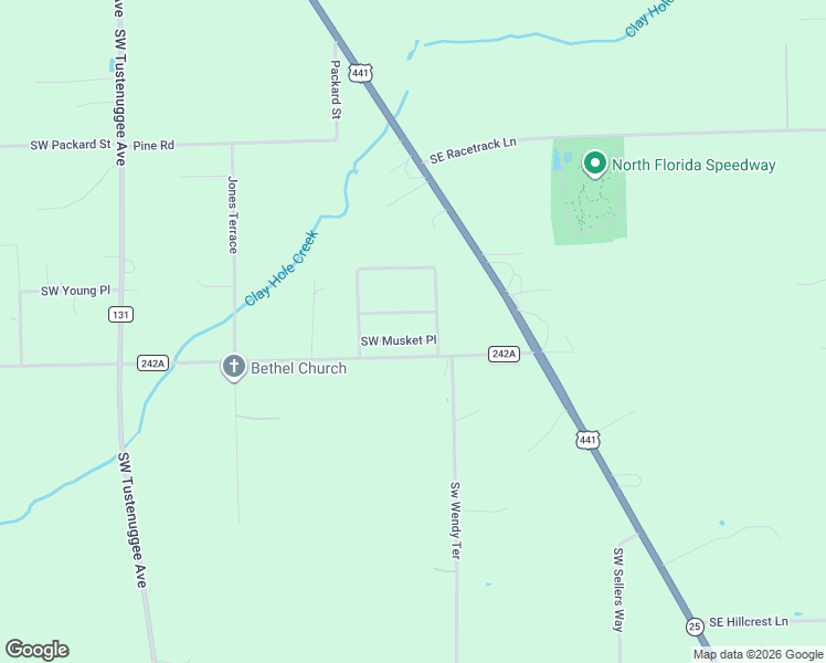 map of restaurants, bars, coffee shops, grocery stores, and more near 157 Southwest Musket Place in Lake City