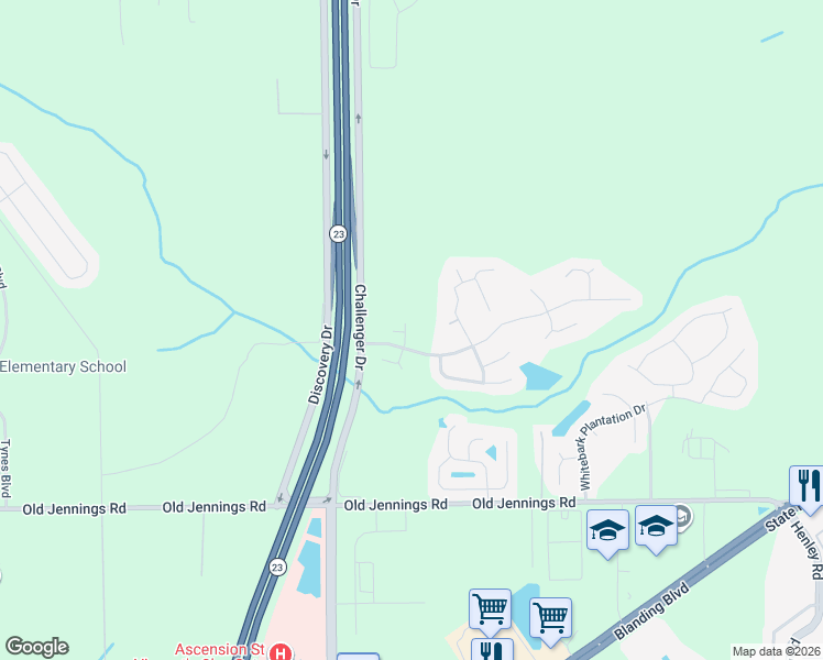 map of restaurants, bars, coffee shops, grocery stores, and more near 1415 Heather Glen Lane in Middleburg
