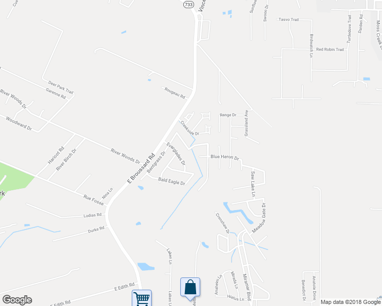 map of restaurants, bars, coffee shops, grocery stores, and more near 200 Blackwater River Drive in Lafayette