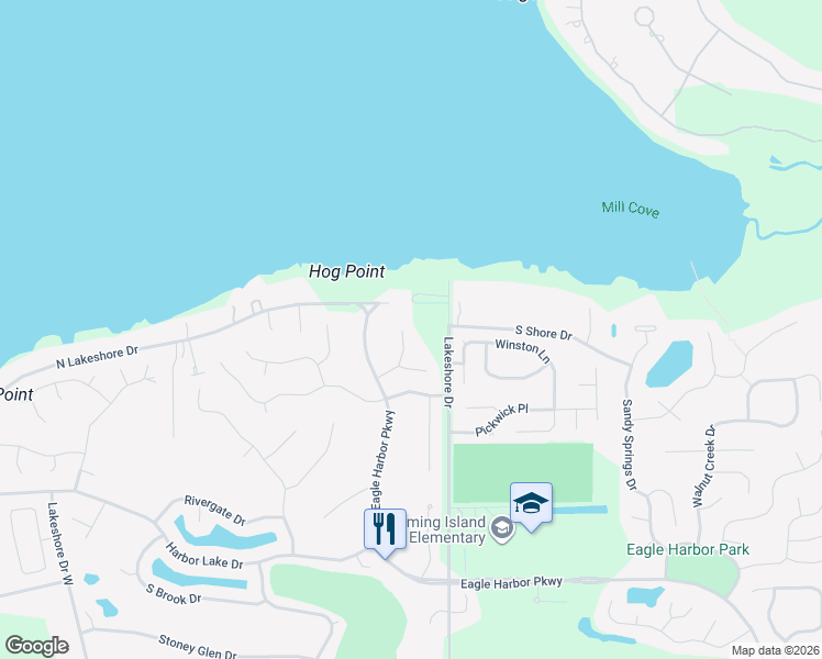 map of restaurants, bars, coffee shops, grocery stores, and more near 1555 Lakeway Drive in Orange Park