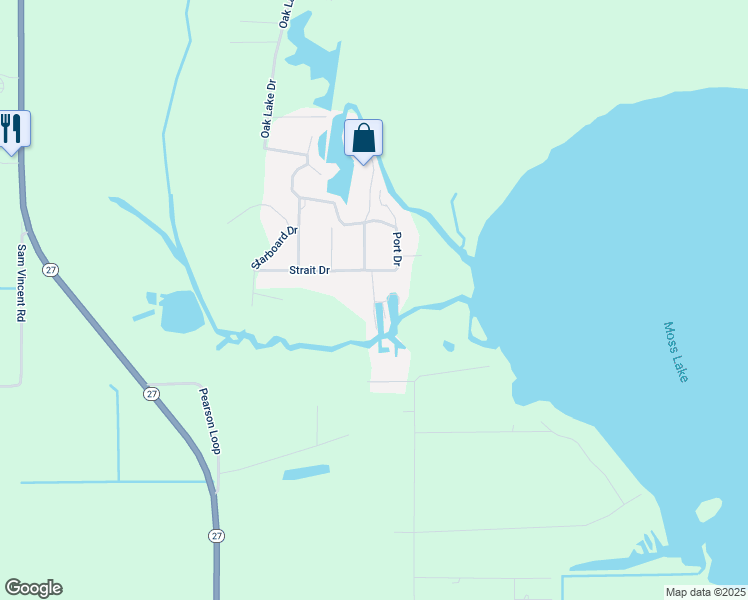 map of restaurants, bars, coffee shops, grocery stores, and more near 7244 S Keel Dr in Sulphur