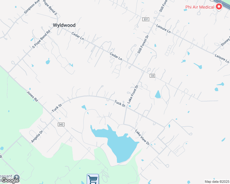 map of restaurants, bars, coffee shops, grocery stores, and more near 200 Tuck Street in Cedar Creek