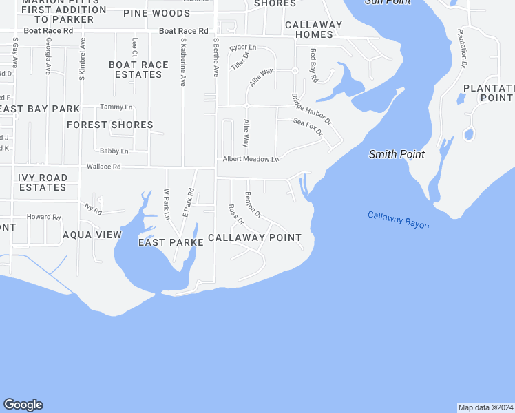 map of restaurants, bars, coffee shops, grocery stores, and more near 7011 Benton Dr in Panama City