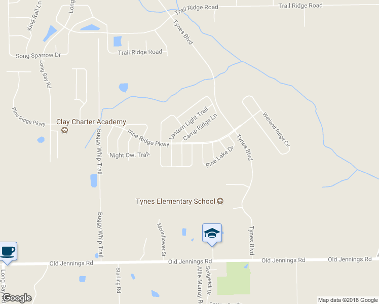 map of restaurants, bars, coffee shops, grocery stores, and more near 4754 Creek Bluff Lane in Middleburg