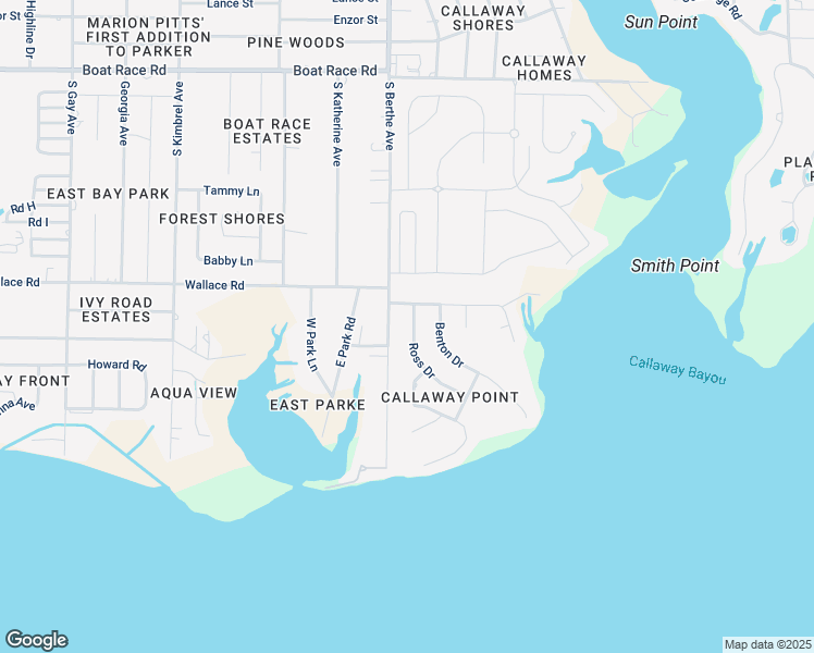 map of restaurants, bars, coffee shops, grocery stores, and more near 6904 Ross Drive in Panama City