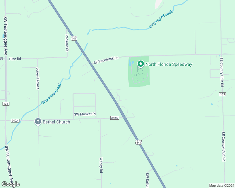 map of restaurants, bars, coffee shops, grocery stores, and more near 211 Southeast Camelot Loop in Lake City