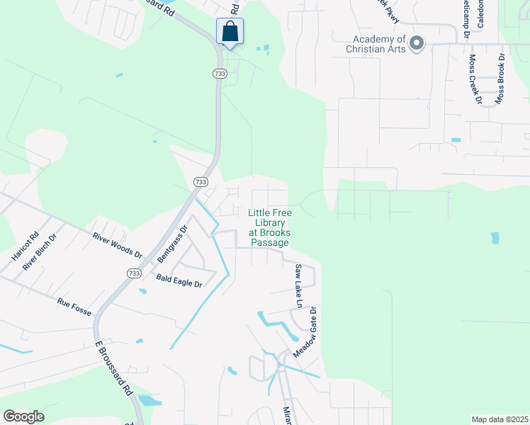map of restaurants, bars, coffee shops, grocery stores, and more near 301 Brooks Passage in Lafayette