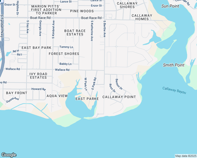 map of restaurants, bars, coffee shops, grocery stores, and more near 6800 Forsythe Drive in Panama City