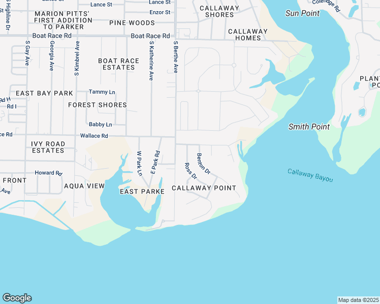 map of restaurants, bars, coffee shops, grocery stores, and more near 6903 Ross Drive in Panama City