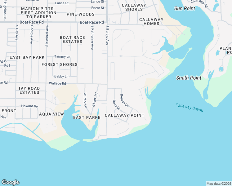 map of restaurants, bars, coffee shops, grocery stores, and more near 6903 Ross Drive in Panama City