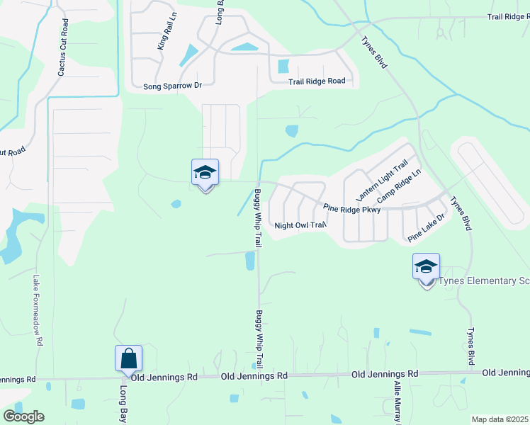map of restaurants, bars, coffee shops, grocery stores, and more near 1667 Night Owl Trail in Middleburg