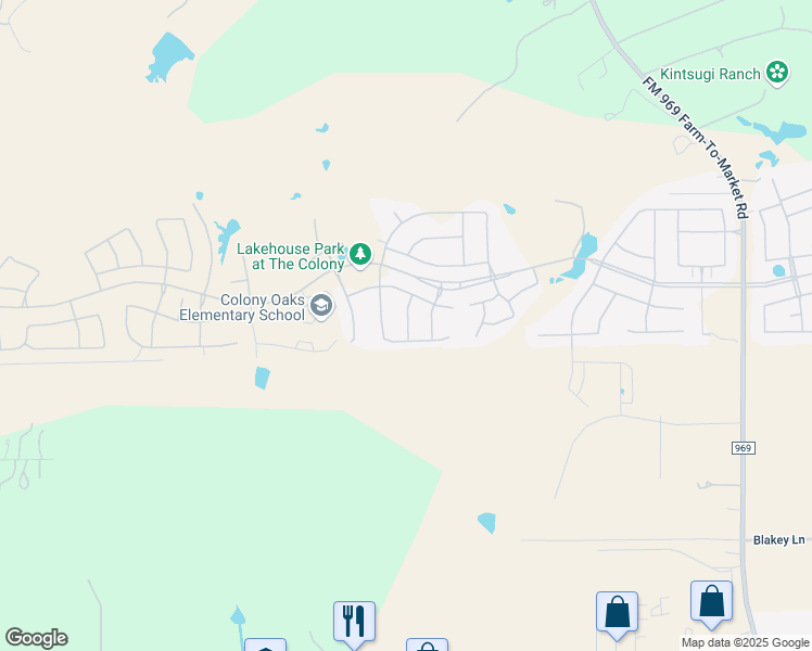 map of restaurants, bars, coffee shops, grocery stores, and more near 136 FM 535 in Cedar Creek