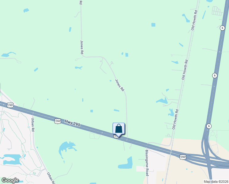 map of restaurants, bars, coffee shops, grocery stores, and more near 23640 Jones Road in Hempstead