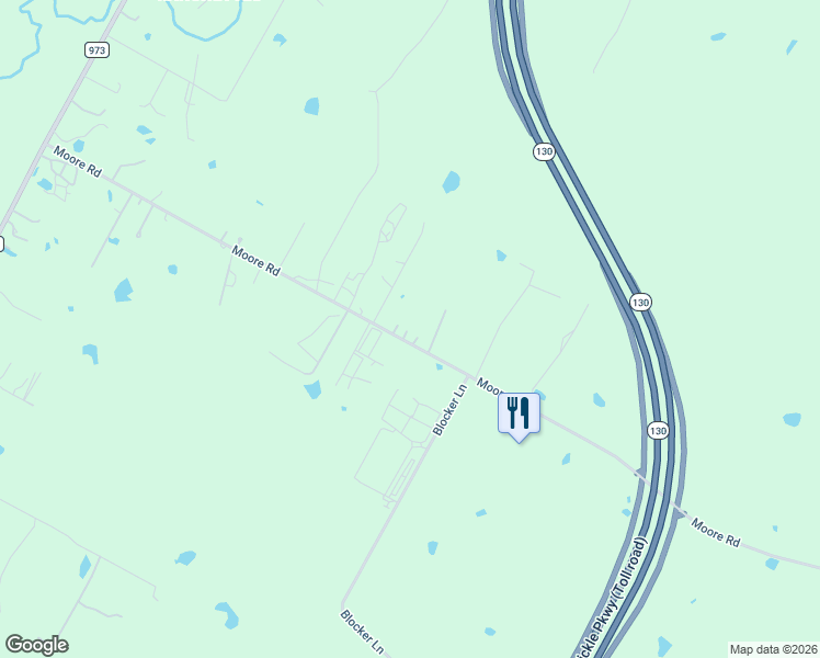 map of restaurants, bars, coffee shops, grocery stores, and more near 11606 Moore Road in Austin