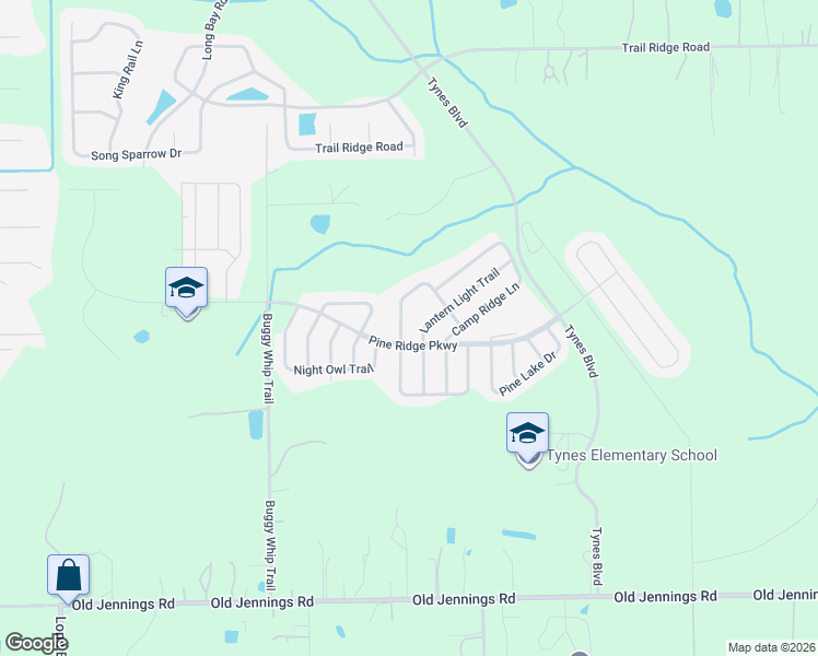 map of restaurants, bars, coffee shops, grocery stores, and more near 4878 Creek Bluff Lane in Middleburg