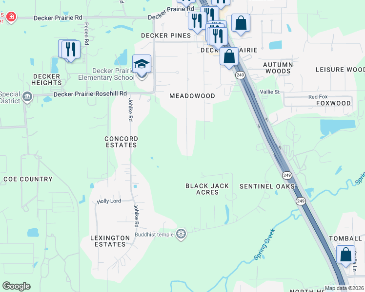 map of restaurants, bars, coffee shops, grocery stores, and more near 31911 South Wiggins Street in Magnolia