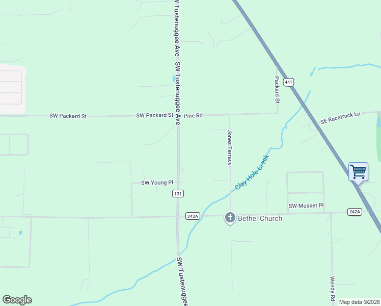 map of restaurants, bars, coffee shops, grocery stores, and more near 1099 Southwest Tustenuggee Avenue in Lake City