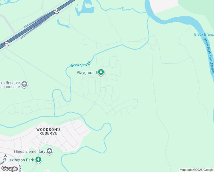 map of restaurants, bars, coffee shops, grocery stores, and more near Unnamed Road in Spring