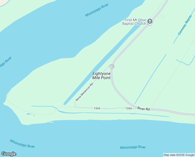 map of restaurants, bars, coffee shops, grocery stores, and more near 1269 in Ascension Parish