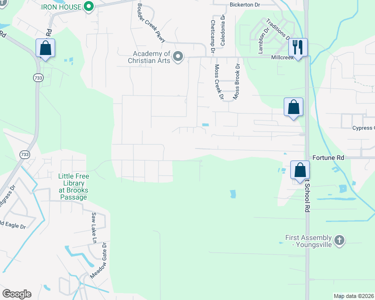 map of restaurants, bars, coffee shops, grocery stores, and more near 268 Soulanges Road in Lafayette