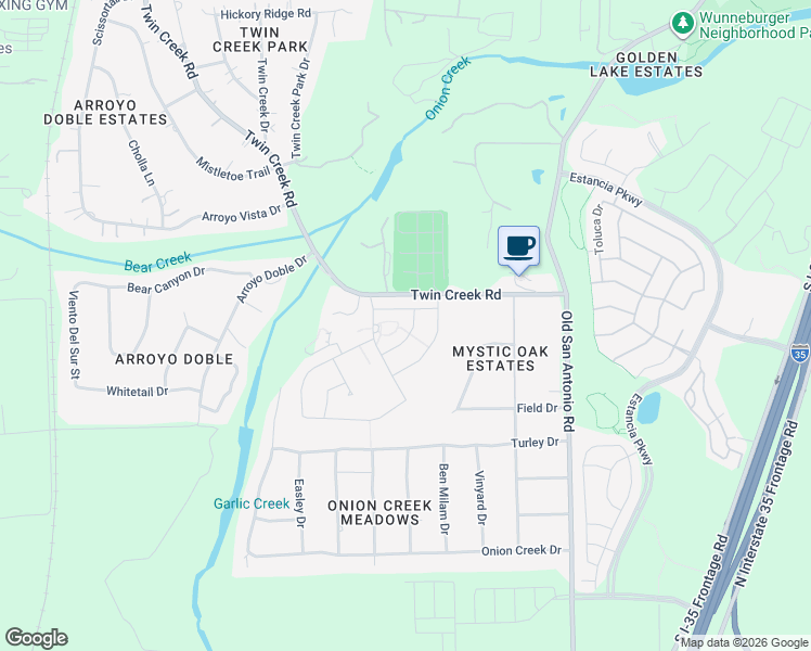 map of restaurants, bars, coffee shops, grocery stores, and more near 12608 Twisted Root Drive in Manchaca