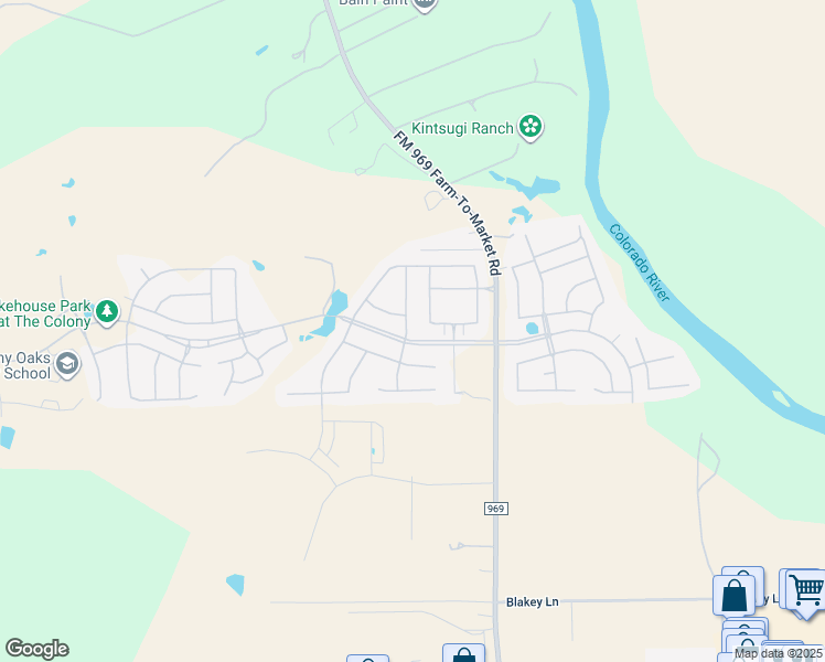 map of restaurants, bars, coffee shops, grocery stores, and more near 149 Andross Lane in Bastrop