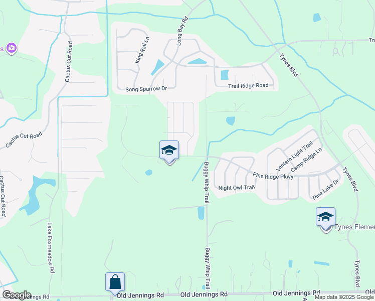 map of restaurants, bars, coffee shops, grocery stores, and more near 4430 Oak Moss Loop in Middleburg