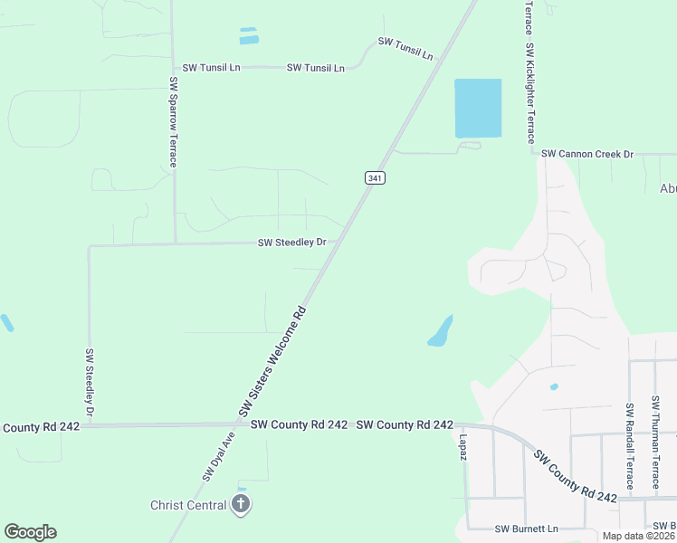 map of restaurants, bars, coffee shops, grocery stores, and more near 4367 Southwest Sisters Welcome Road in Lake City