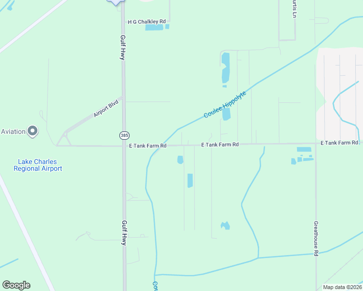 map of restaurants, bars, coffee shops, grocery stores, and more near 757 East Tank Farm Road in Lake Charles