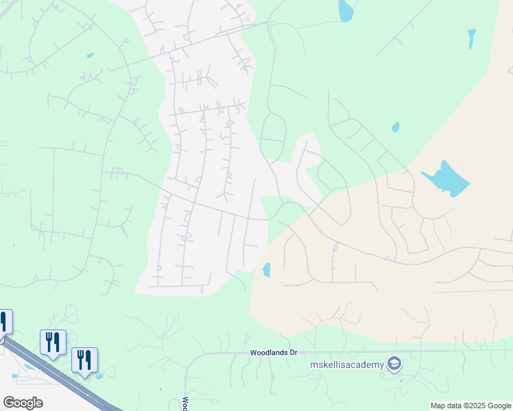 map of restaurants, bars, coffee shops, grocery stores, and more near 123 Abamillo Drive in Bastrop