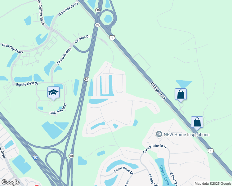 map of restaurants, bars, coffee shops, grocery stores, and more near 14072 Corrine Circle in Jacksonville