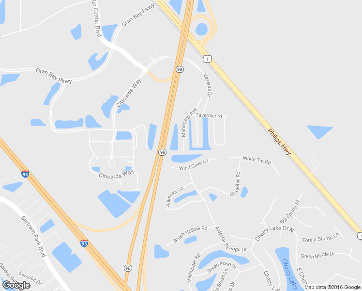 map of restaurants, bars, coffee shops, grocery stores, and more near 14174 Mahogany Avenue in Jacksonville