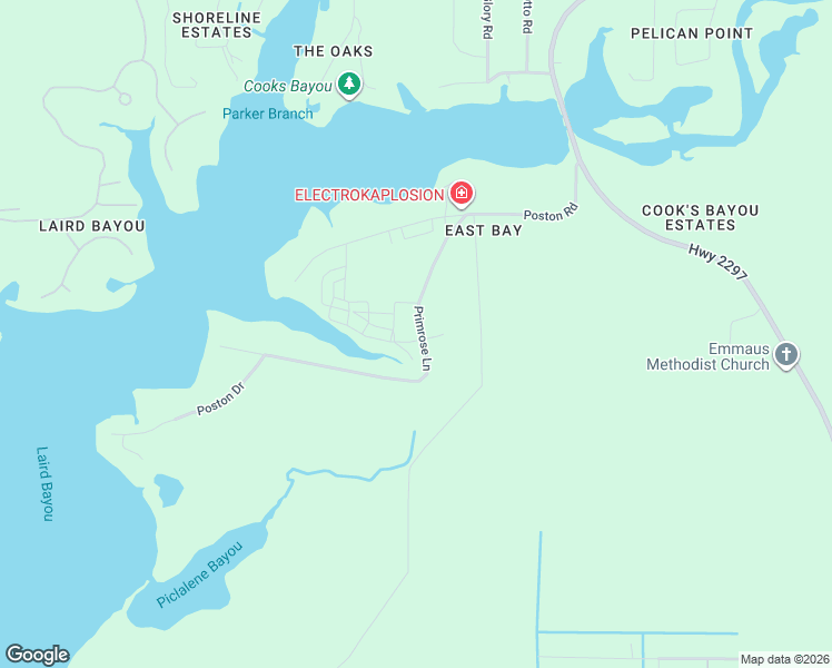 map of restaurants, bars, coffee shops, grocery stores, and more near 1314 Primrose Lane in Panama City