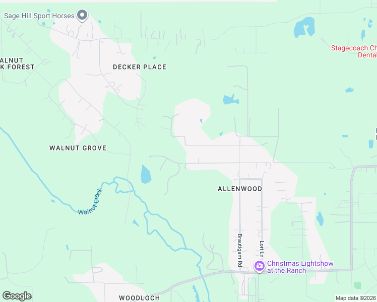 map of restaurants, bars, coffee shops, grocery stores, and more near 24802 Red Oak Street in Magnolia