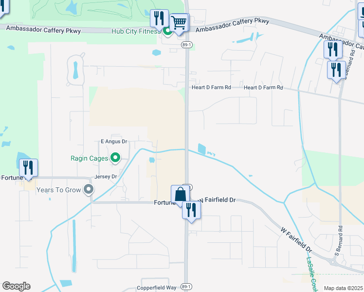 map of restaurants, bars, coffee shops, grocery stores, and more near 2116 Youngsville Highway in Youngsville