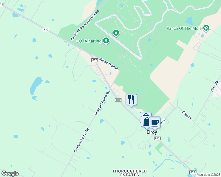 map of restaurants, bars, coffee shops, grocery stores, and more near in Travis County