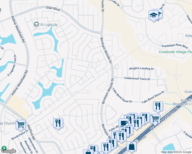 map of restaurants, bars, coffee shops, grocery stores, and more near 29702 Sullivan Oaks Drive in Spring