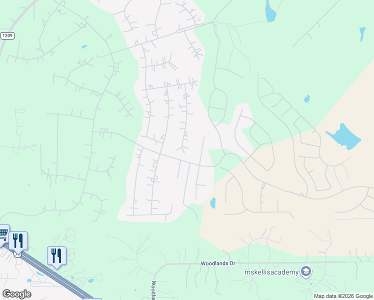 map of restaurants, bars, coffee shops, grocery stores, and more near 124 Abamillo Drive in Bastrop