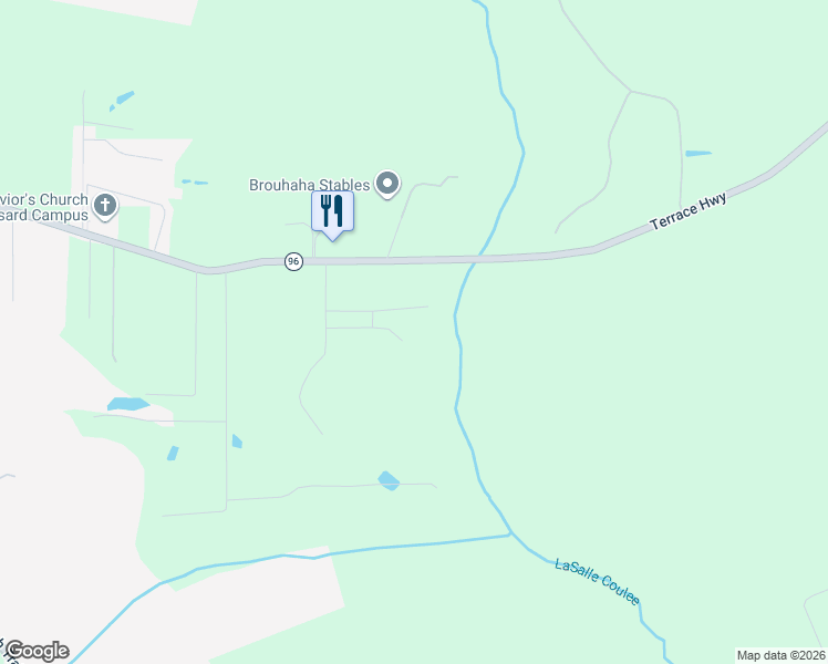 map of restaurants, bars, coffee shops, grocery stores, and more near 1031A Par Road 746 in Broussard