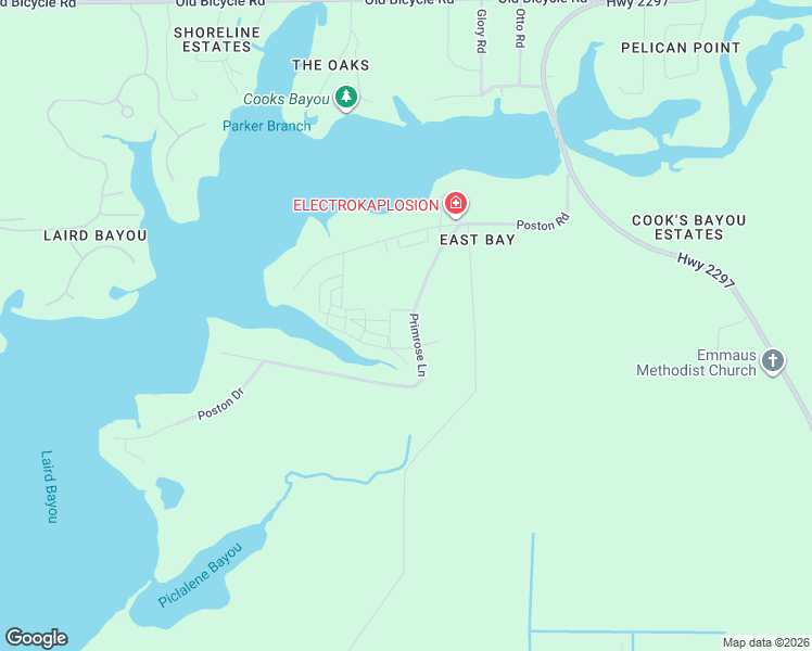 map of restaurants, bars, coffee shops, grocery stores, and more near 1314 Primrose Lane in Panama City