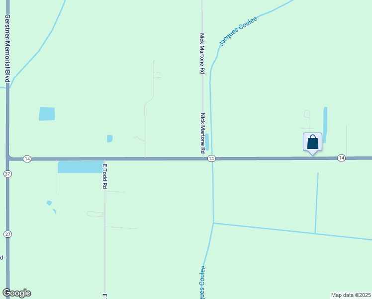 map of restaurants, bars, coffee shops, grocery stores, and more near 5782 Hwy 14 E in Iowa