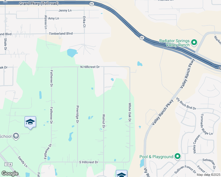 map of restaurants, bars, coffee shops, grocery stores, and more near 22107 Walnut Drive in Porter