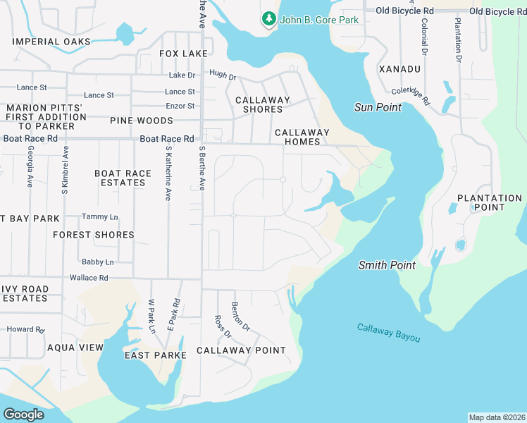 map of restaurants, bars, coffee shops, grocery stores, and more near 7228 Boat Race Road in Panama City