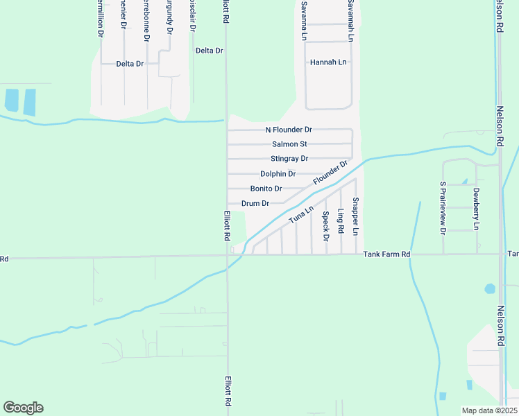 map of restaurants, bars, coffee shops, grocery stores, and more near 2501 Drum Dr in Lake Charles