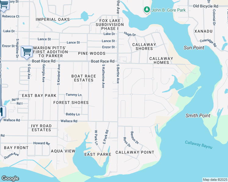 map of restaurants, bars, coffee shops, grocery stores, and more near 1038 South Berthe Avenue in Panama City