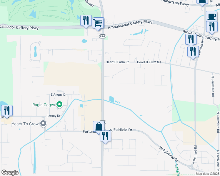 map of restaurants, bars, coffee shops, grocery stores, and more near 2116 Youngsville Highway in Youngsville