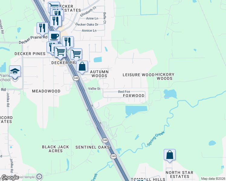 map of restaurants, bars, coffee shops, grocery stores, and more near 28403 Red Fox in Pinehurst