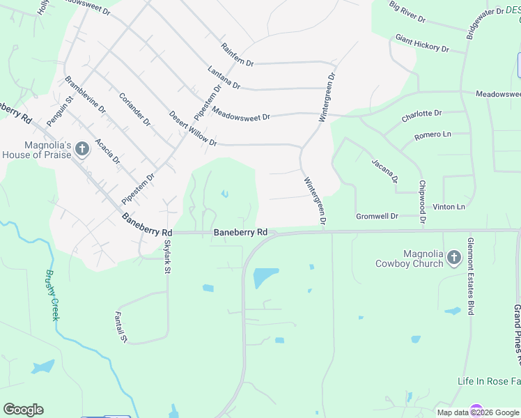 map of restaurants, bars, coffee shops, grocery stores, and more near 22315 Laurel Court in Magnolia