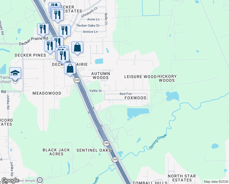 map of restaurants, bars, coffee shops, grocery stores, and more near 28403 Red Fox in Pinehurst